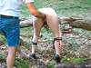 Extreme amateur brutally fisted and abandoned in a forest
